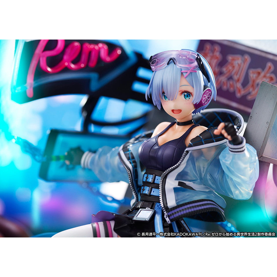 【中古即納】[FIG] レム -Neon City Ver.- SHIBUYA SCRAMBLE FIGURE Re:ゼロから始める異世界生活 1/7 完成品 フィギュア eStream Store&Amazon限定 eStream/アルファサテライト(20220630)