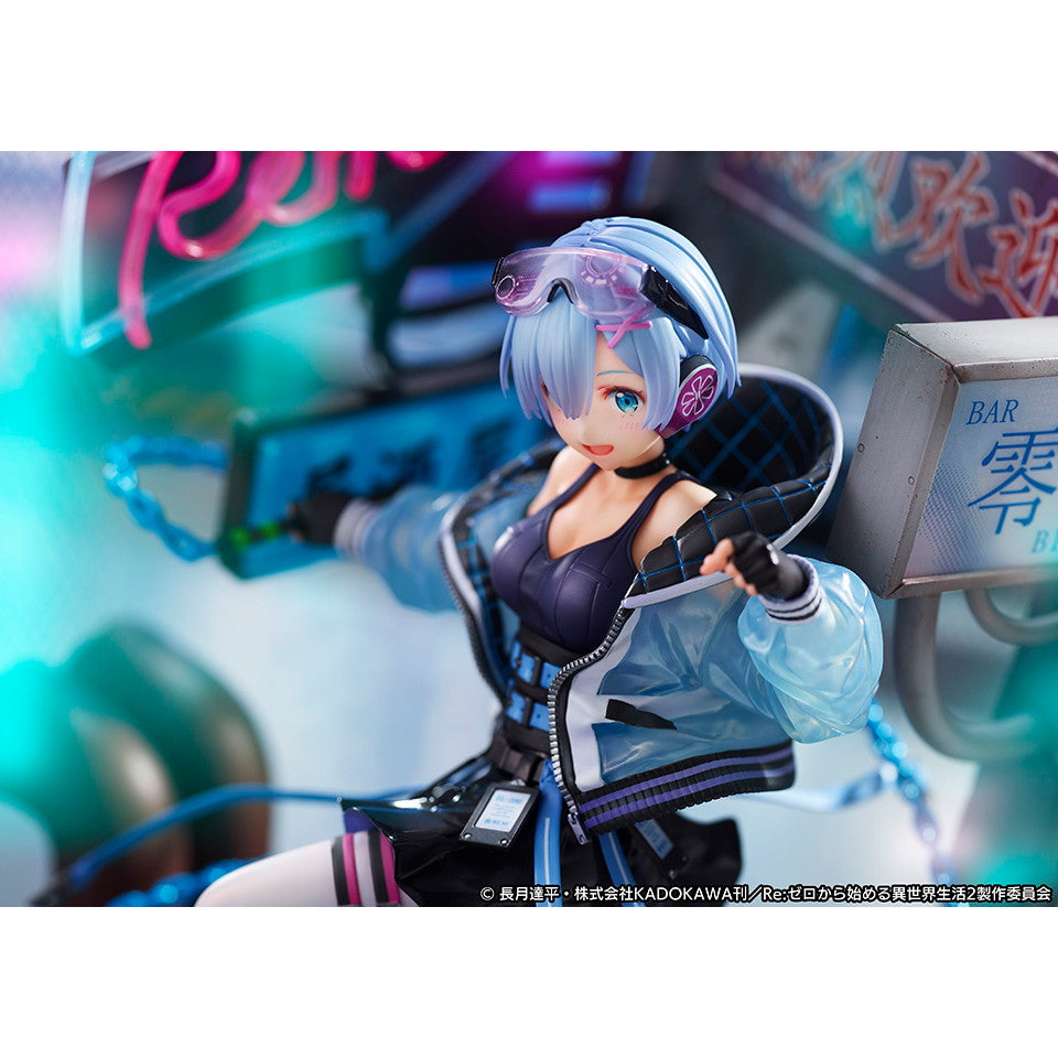 【中古即納】[FIG] レム -Neon City Ver.- SHIBUYA SCRAMBLE FIGURE Re:ゼロから始める異世界生活 1/7 完成品 フィギュア eStream Store&Amazon限定 eStream/アルファサテライト(20220630)