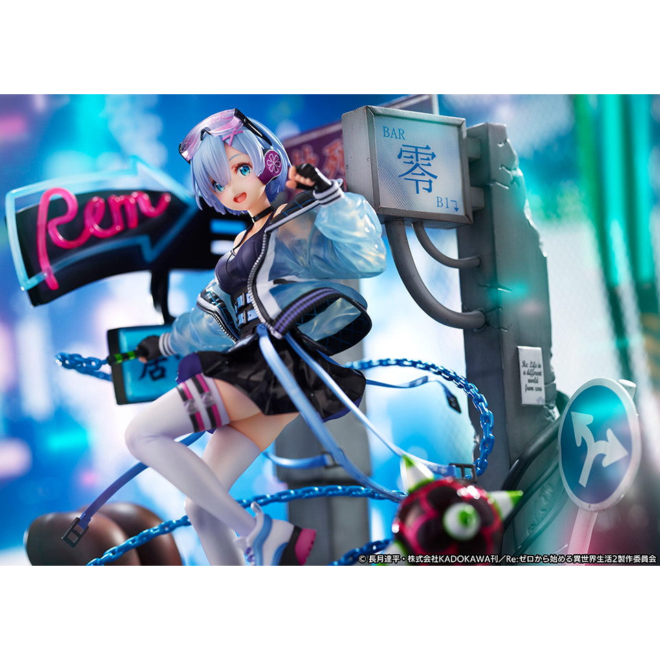 【中古即納】[FIG] レム -Neon City Ver.- SHIBUYA SCRAMBLE FIGURE Re:ゼロから始める異世界生活 1/7 完成品 フィギュア eStream Store&Amazon限定 eStream/アルファサテライト(20220630)