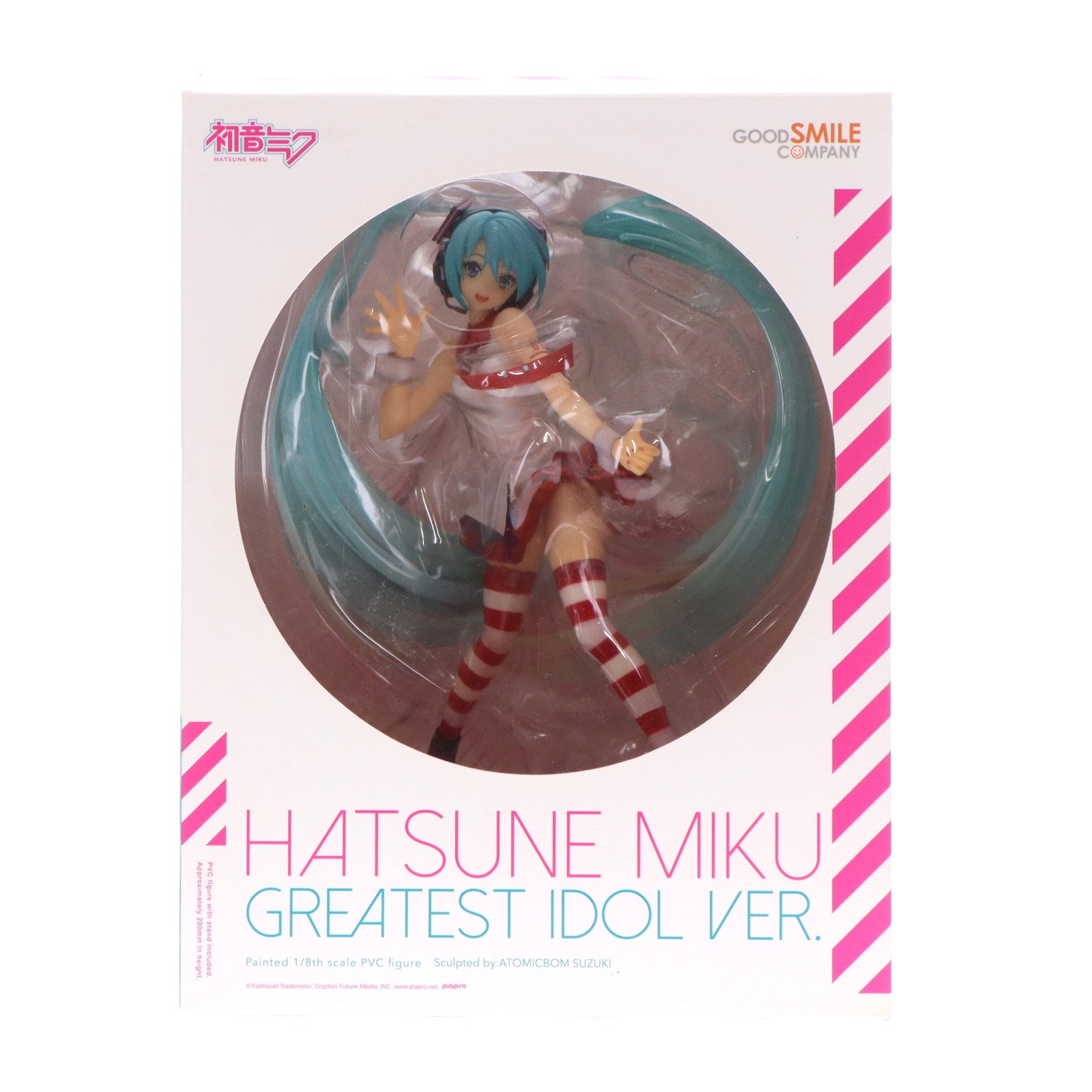 【中古即納】[FIG] 初音ミク グレイテスト・アイドルVer. キャラクター・ボーカル・シリーズ01 初音ミク 1/8 完成品 フィギュア グッドスマイルカンパニー(20160618)