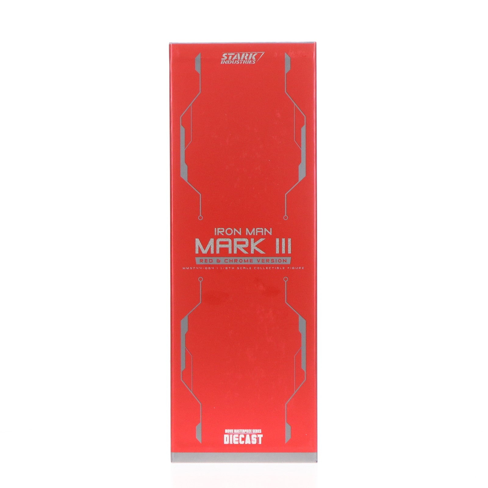 【中古即納】[FIG] トイサピエンス限定 ムービー・マスターピース DIECAST アイアンマン・マーク3(レッド&シルバー・クロムカラー) 1/6 完成品 可動フィギュア(MM#744D64) ホットトイズ(20240726)