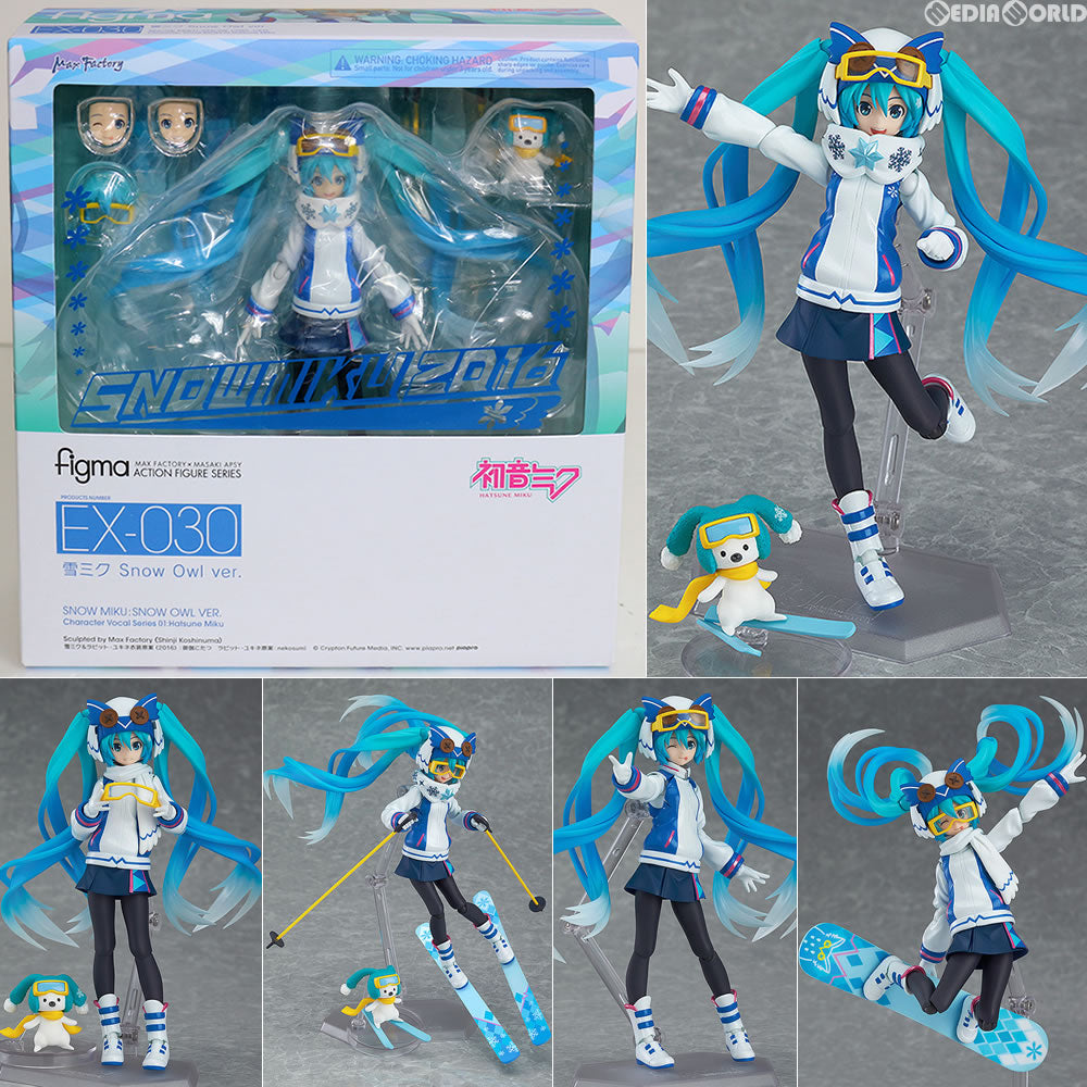 【中古即納】[FIG] figma(フィグマ) EX-030 雪ミク Snow Owl Ver. キャラクター・ボーカル・シリーズ01 初音ミク 完成品 可動フィギュア ワンダーフェスティバル2016冬&GOODSMILE ONLINE SHOP&第67回 さっぽろ雪まつり限定 マックスファクトリー(20160206)