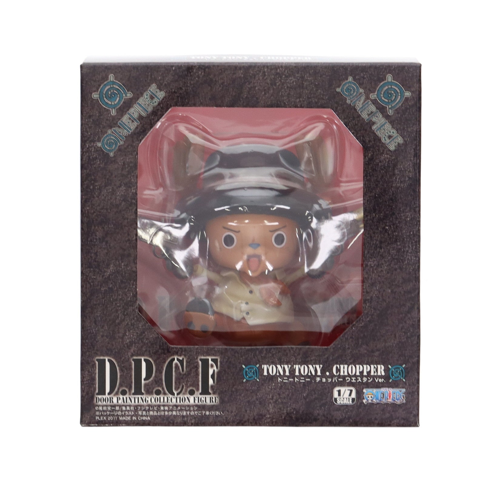 【中古即納】[FIG] DOOR PAINTING COLLECTION FIGURE トニートニー・チョッパー ウエスタンVer. ONE PIECE(ワンピース) 1/7 完成品 フィギュア プレックス(20111130)