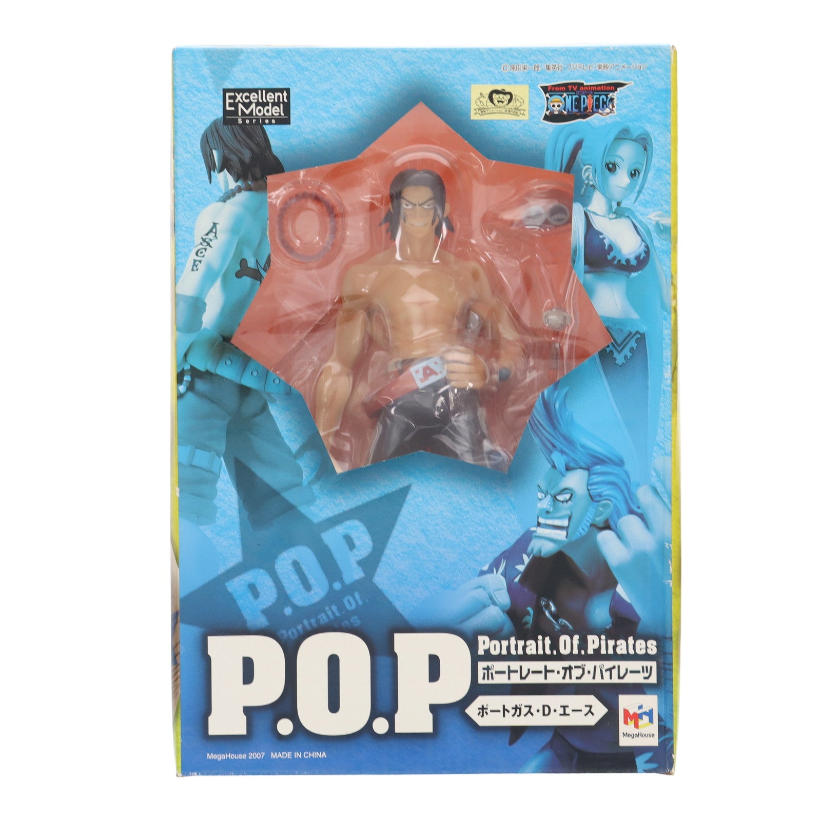 【中古即納】[FIG] エクセレントモデル Portrait.Of.Pirates P.O.P NEO-2 ポートガス・D・エース ONE PIECE(ワンピース) 1/8 完成品 フィギュア メガハウス(20091031)