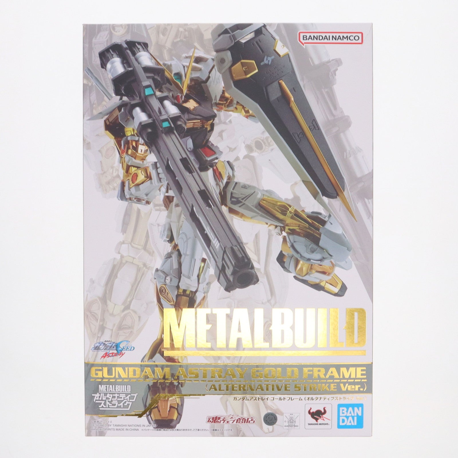 【中古即納】[FIG] 魂ウェブ商店限定 METAL BUILD ガンダムアストレイ ゴールドフレーム(オルタナティブストライク Ver.) 機動戦士ガンダムSEED ASTRAY(シード アストレイ) 完成品 可動フィギュア バンダイスピリッツ(20230831)