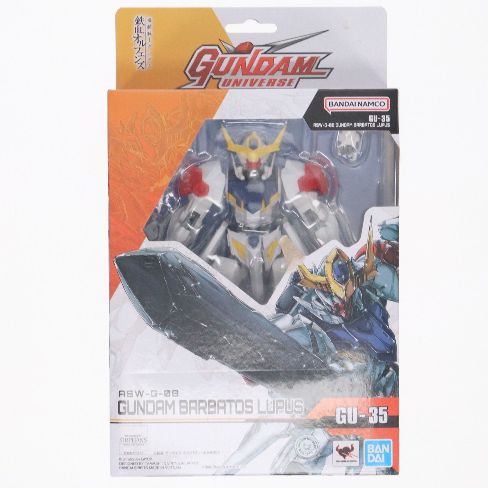 【中古即納】[FIG] GUNDAM UNIVERSE(ガンダムユニバース) ASW-G-08 GUNDAM BARBATOS LUPUS(ガンダム・バルバトスルプス) 機動戦士ガンダム 鉄血のオルフェンズ 完成品 可動フィギュア バンダイスピリッツ(20240928)