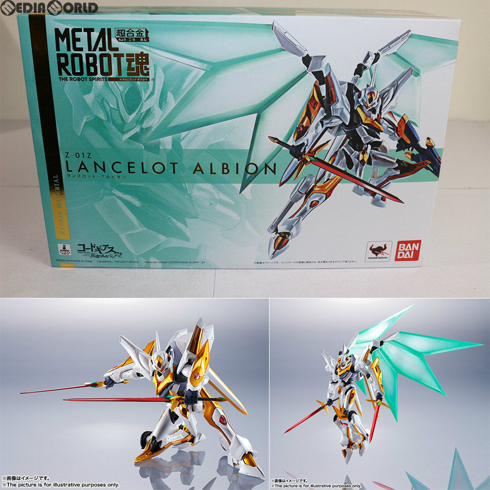 【中古即納】[FIG] METAL ROBOT魂(SIDE KMF) ランスロット・アルビオン コードギアス 反逆のルルーシュR2 完成品 可動フィギュア バンダイ(20180526)