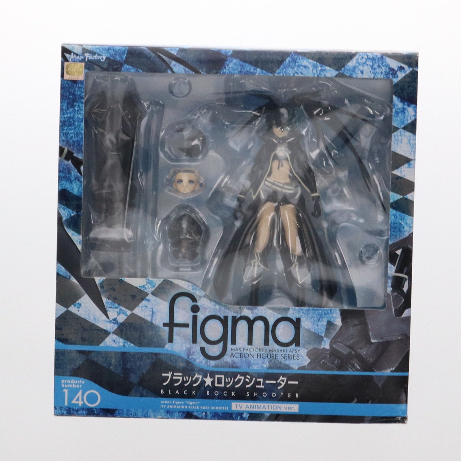 【中古即納】[FIG] figma(フィグマ) 140 ブラック★ロックシューター TV ANIMATION ver. TV ANIMATION BLACK ROCK SHOOTER 完成品 可動フィギュア マックスファクトリー(20120810)