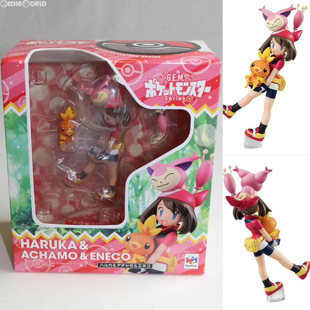 【中古即納】[FIG] G.E.M.シリーズ ハルカ&アチャモ&エネコ ポケットモンスター 完成品 フィギュア メガハウス(20170201)