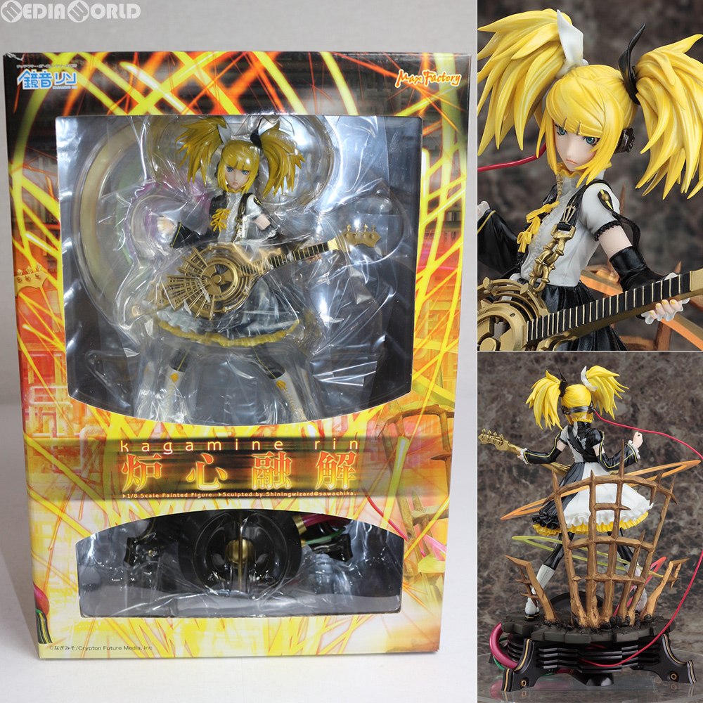 【中古即納】[FIG] 鏡音リン -炉心融解-(かがみねりん ろしんゆうかい) キャラクター・ボーカル・シリーズ02 鏡音リン・レン 1/8 完成品 フィギュア マックスファクトリー(20100828)