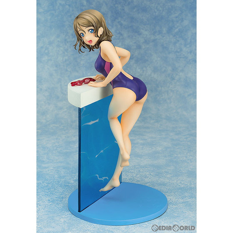 【中古即納】[FIG] 特典CD無し A-on STORE限定 渡辺曜(わたなべよう) Blu-rayジャケットVer.(限定版!!) ラブライブ!サンシャイン!! 1/7 完成品 フィギュア(TU-1453) With Fans!(ウィズファンズ)/バンダイナムコアーツ(20190228)