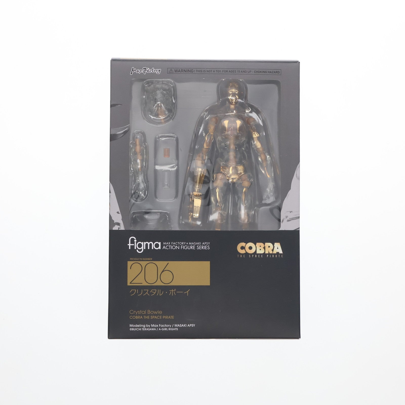 【中古即納】[FIG] GOODSMILE ONLINE SHOP限定 figma(フィグマ) 206 クリスタル・ボーイ コブラ(COBRA THE SPACE PIRATE) 完成品 可動フィギュア マックスファクトリー(20140405)