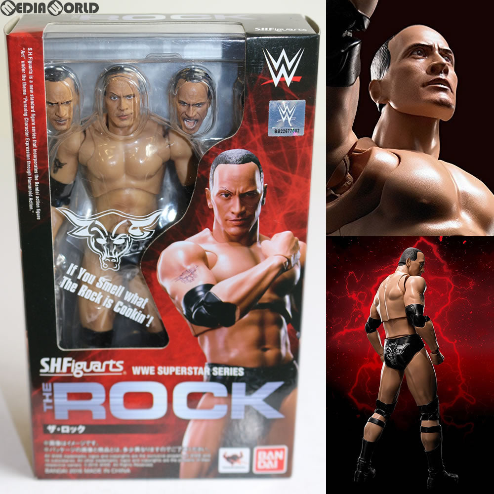 【中古即納】[FIG] S.H.Figuarts(フィギュアーツ) The Rock(ザ・ロック) WWE 完成品 可動フィギュア バンダイ(20161229)