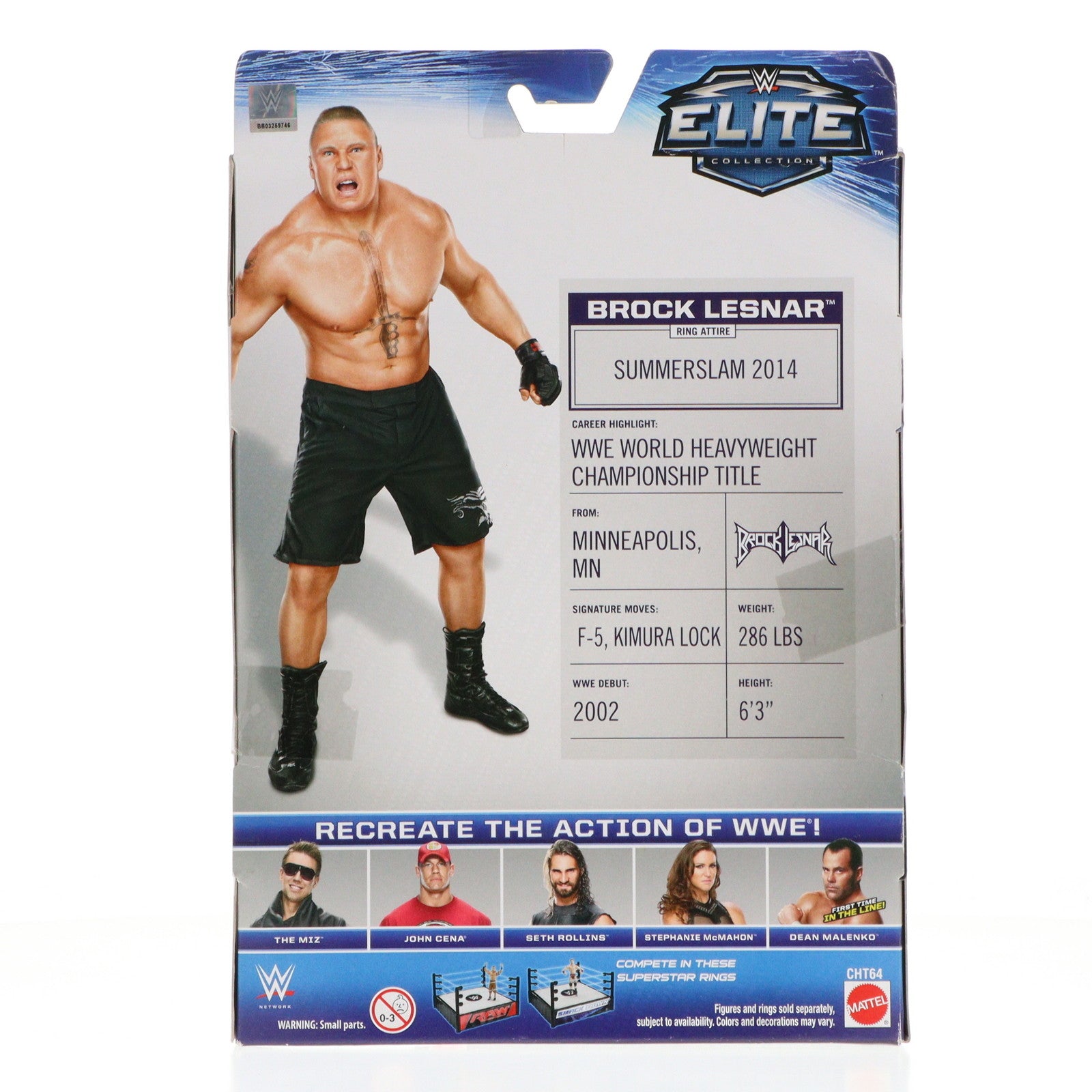 【中古即納】[FIG] ブロック・レスナー WWE ワールド・レスリング・エンターテインメント エリートコレクション シリーズ 37 完成品 アクションフィギュア マテル(20151231)