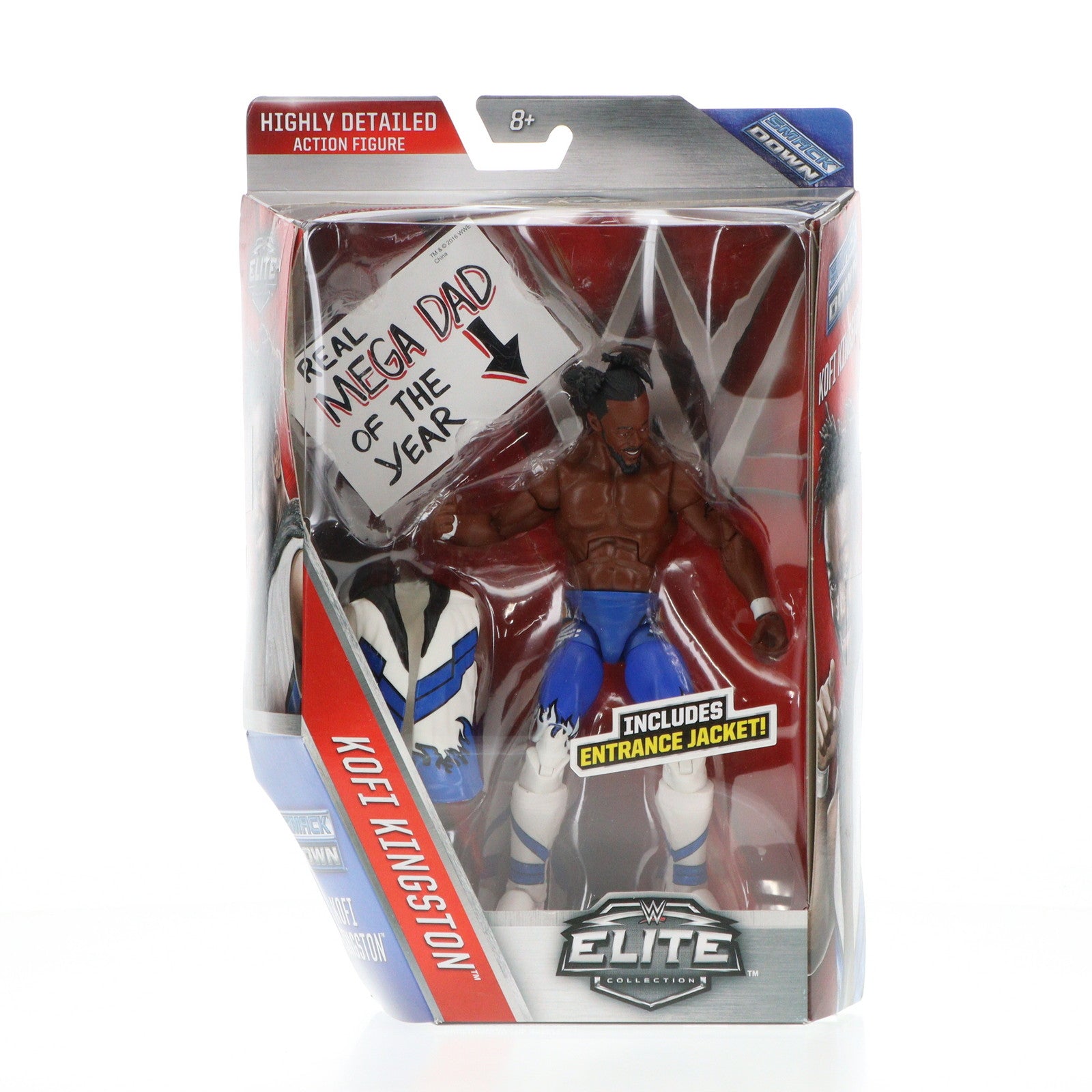 【中古即納】[FIG] コフィ・キングストン エントランスジャケット WWE(ワールド・レスリング・エンターテイメント) エリートコレクション シリーズ 43 スマックダウン 完成品 アクションフィギュア マテル(20161231)