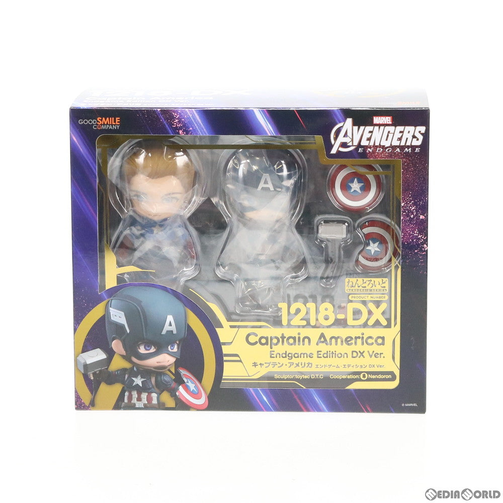 【中古即納】[FIG] ねんどろいど 1218-DX キャプテン・アメリカ エンドゲーム・エディション DX Ver. アベンジャーズ/エンドゲーム 完成品 可動フィギュア グッドスマイルカンパニー(20210114)