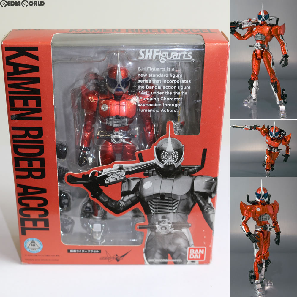 【中古即納】[FIG] S.H.Figuarts(フィギュアーツ) 仮面ライダーアクセル 仮面ライダーW(ダブル) 完成品 可動フィギュア バンダイ(20100717)