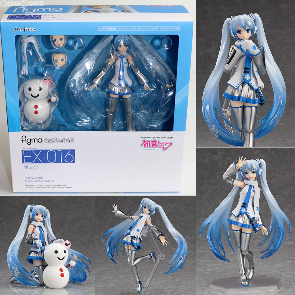 【中古即納】[FIG] figma(フィグマ) EX-016 雪ミク キャラクター・ボーカル・シリーズ01 初音ミク 完成品 可動フィギュア ワンフェス2014冬&GOODSMILE ONLINE SHOP限定 マックスファクトリー(20140209)