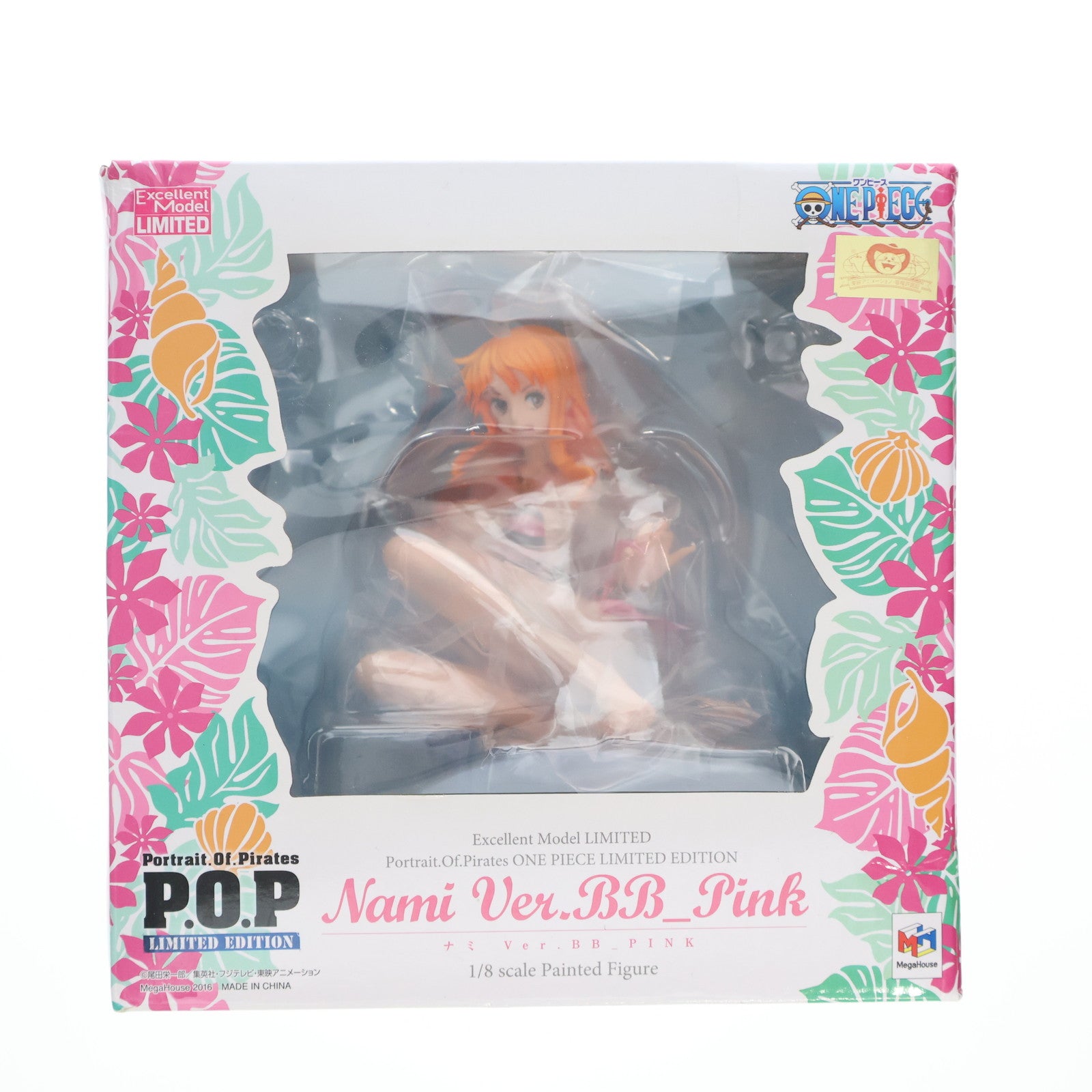 【中古即納】[FIG] Portrait.Of.Pirates P.O.P LIMITED EDITION ナミVer.BB_PINK ONE PIECE(ワンピース) 1/8 完成品 フィギュア ワンフェス2016冬&一部店舗限定 メガハウス(20160207)