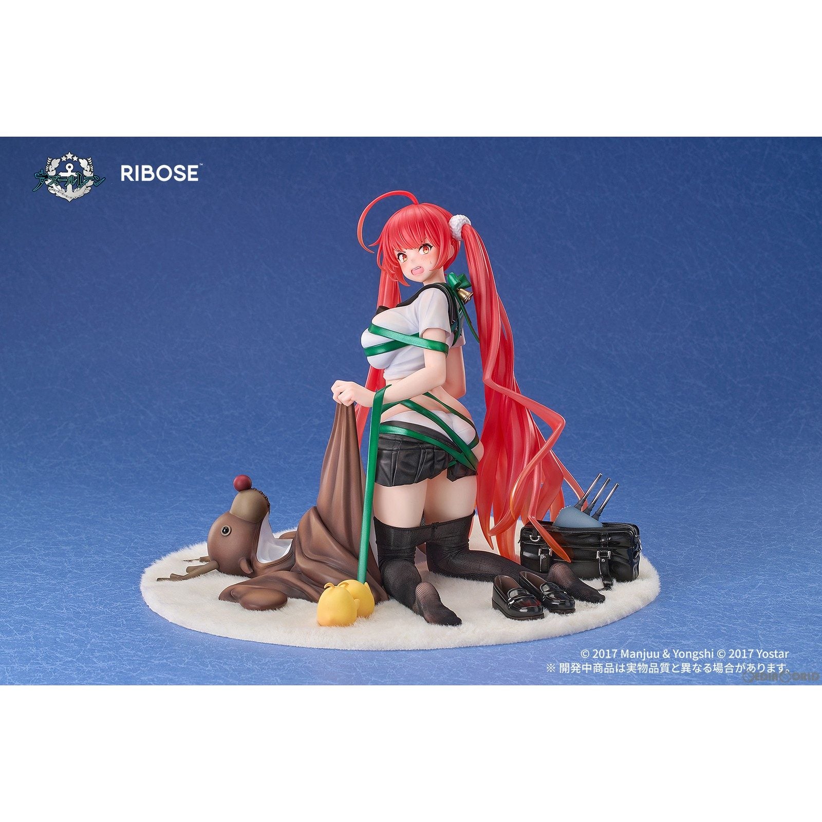 【中古即納】[FIG] ホノルル プレゼント・ファイアレッドVer. アズールレーン 1/6 完成品 フィギュア RIBOSE(核糖文化)(20250119)