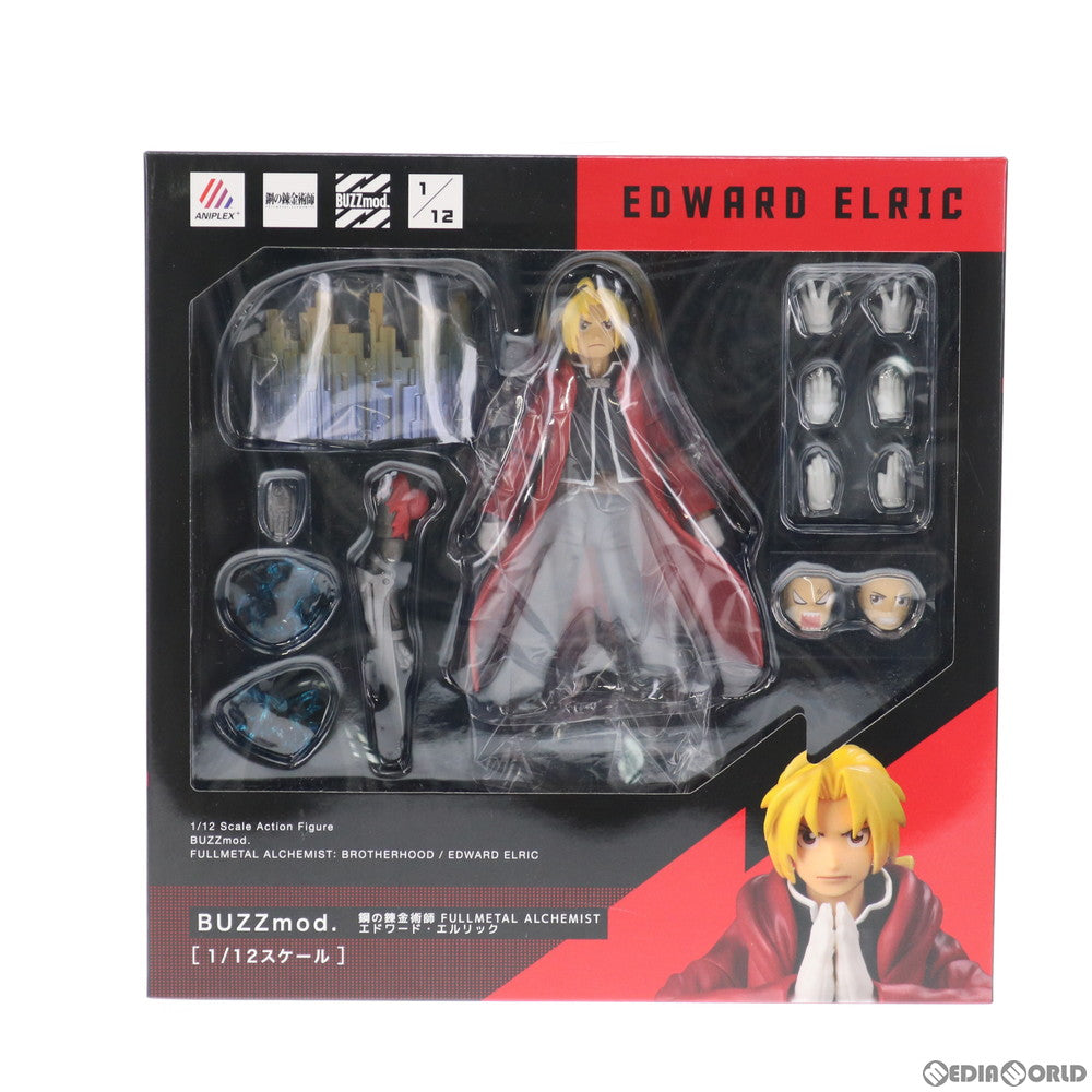 【中古即納】[FIG] ANIPLEX+限定 BUZZmod.(バズモッド) エドワード・エルリック 鋼の錬金術師 FULLMETAL ALCHEMIST 1/12 完成品 可動フィギュア(MD19-0978001) アニプレックス(20210131)