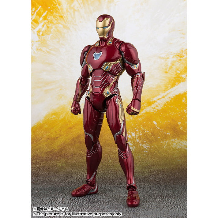 【中古即納】[FIG] (再販) S.H.Figuarts(フィギュアーツ) アイアンマン マーク50(アベンジャーズ/インフィニティ・ウォー) 完成品 可動フィギュア バンダイスピリッツ(20200222)