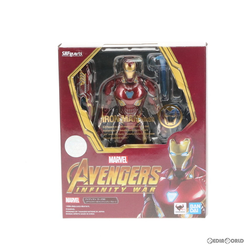 【中古即納】[FIG] (再販) S.H.Figuarts(フィギュアーツ) アイアンマン マーク50(アベンジャーズ/インフィニティ・ウォー) 完成品 可動フィギュア バンダイスピリッツ(20200222)