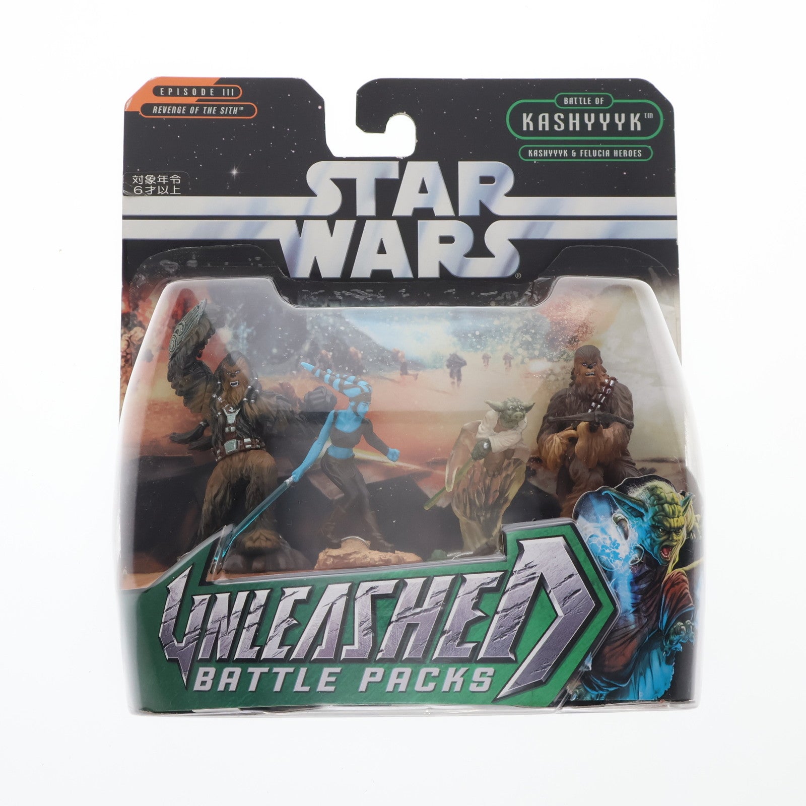 【中古即納】[FIG] スター・ウォーズ Unleashed バトルパック キャッシーク&フェルーシア ヒーローセット STAR WARS エピソード3/シスの復讐 完成品 フィギュア(85888) ハズブロ/トミーダイレクト(19991231)