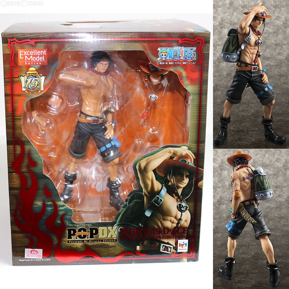 【中古即納】[FIG] Portrait.Of.Pirates P.O.P NEO-DX ポートガス・D・エース 10th LIMITED Ver. ONE PIECE(ワンピース) 1/8 完成品 フィギュア メガハウス(20141228)