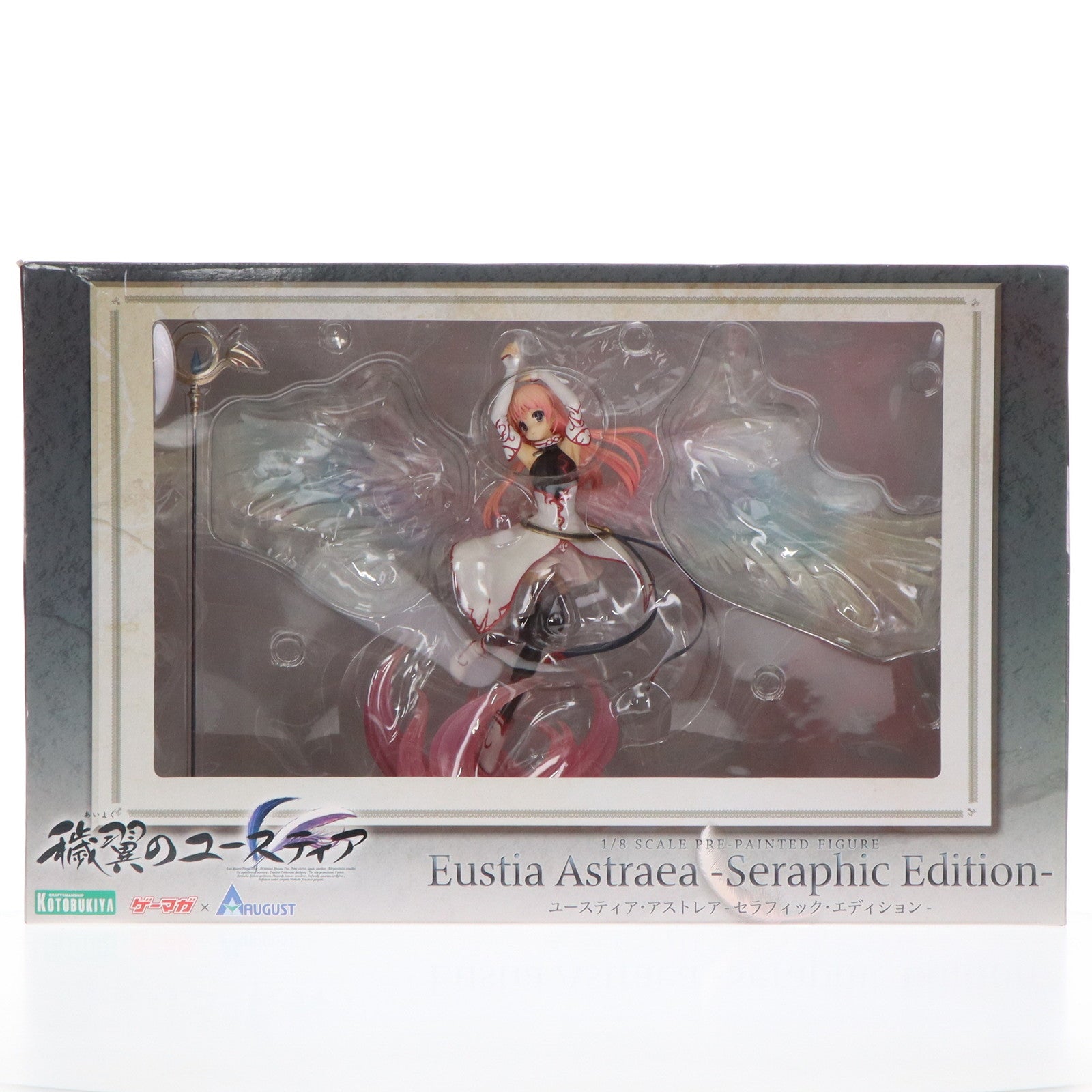 【中古即納】[FIG] タペストリー無し ポスター付属 ユースティア・アストレア セラフィック・エディション ゲーマガVer. 穢翼のユースティア 1/8 完成品 フィギュア ゲーマガ誌上通販&SBCrショップ&コトブキヤショップ限定 コトブキヤ(20120510)