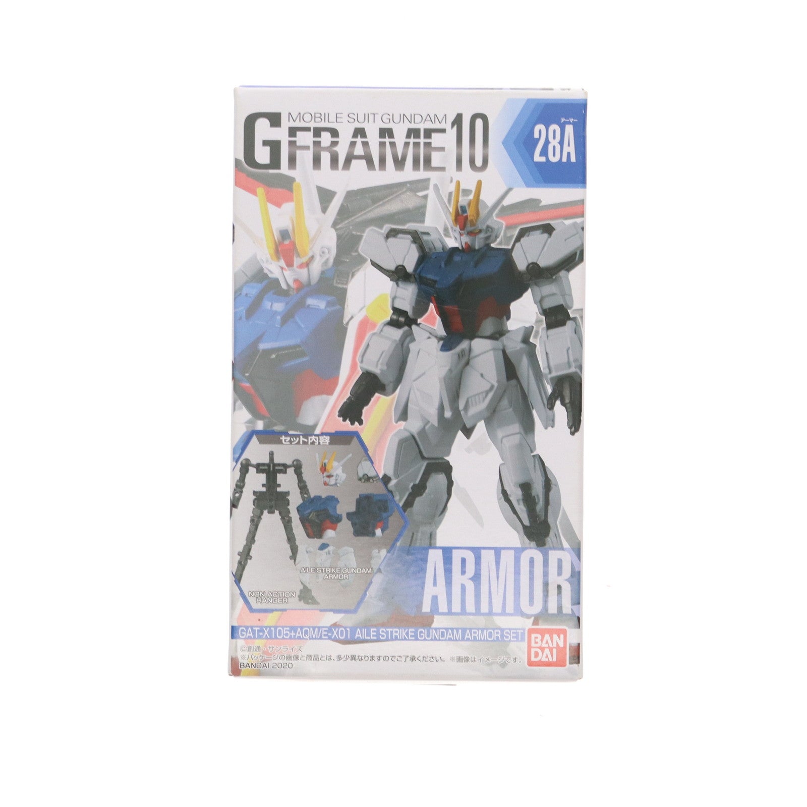 【中古即納】[FIG] (単品)(食玩) 1.エールストライクガンダム アーマーセット 機動戦士ガンダム Gフレーム10 機動戦士ガンダムSEED(シード) 可動フィギュア バンダイ(20200727)