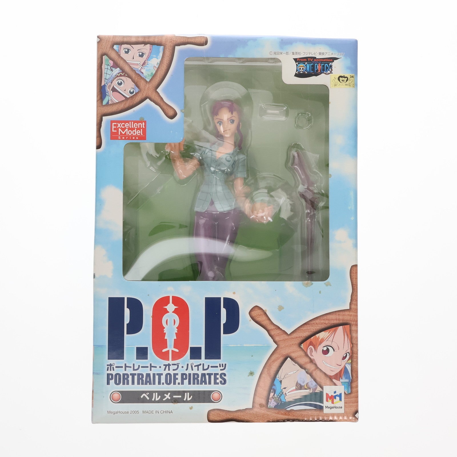 【中古即納】[FIG] Portrait.Of.Pirates P.O.P ベルメール ONE PIECE(ワンピース) 1/8 完成品 フィギュア メガハウス(20051228)