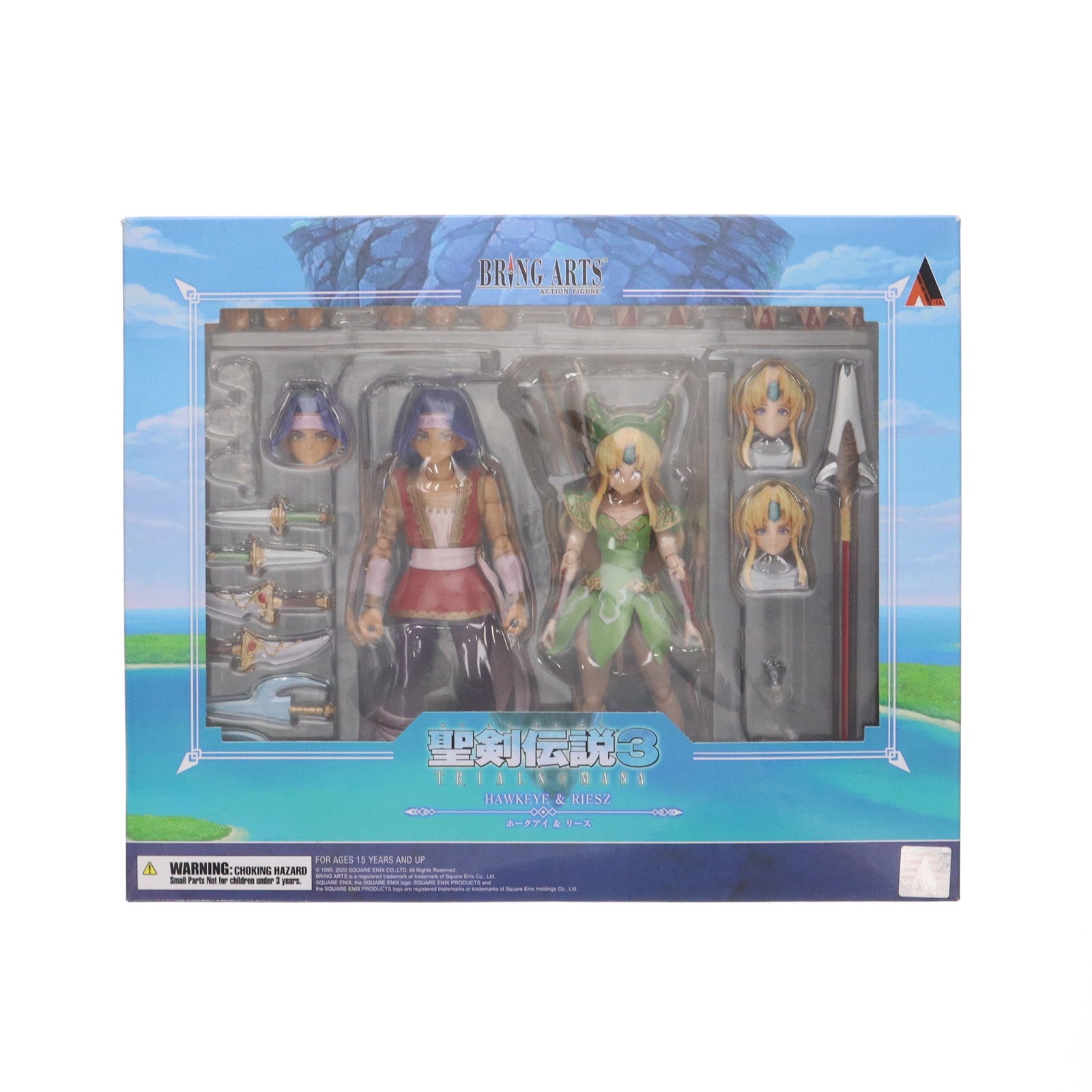 【中古即納】[FIG] BRING ARTS(ブリングアーツ) ホークアイ&リース 聖剣伝説3 TRIALS of MANA(トライアルズ オブ マナ) 完成品 可動フィギュア スクウェア・エニックス(20211204)