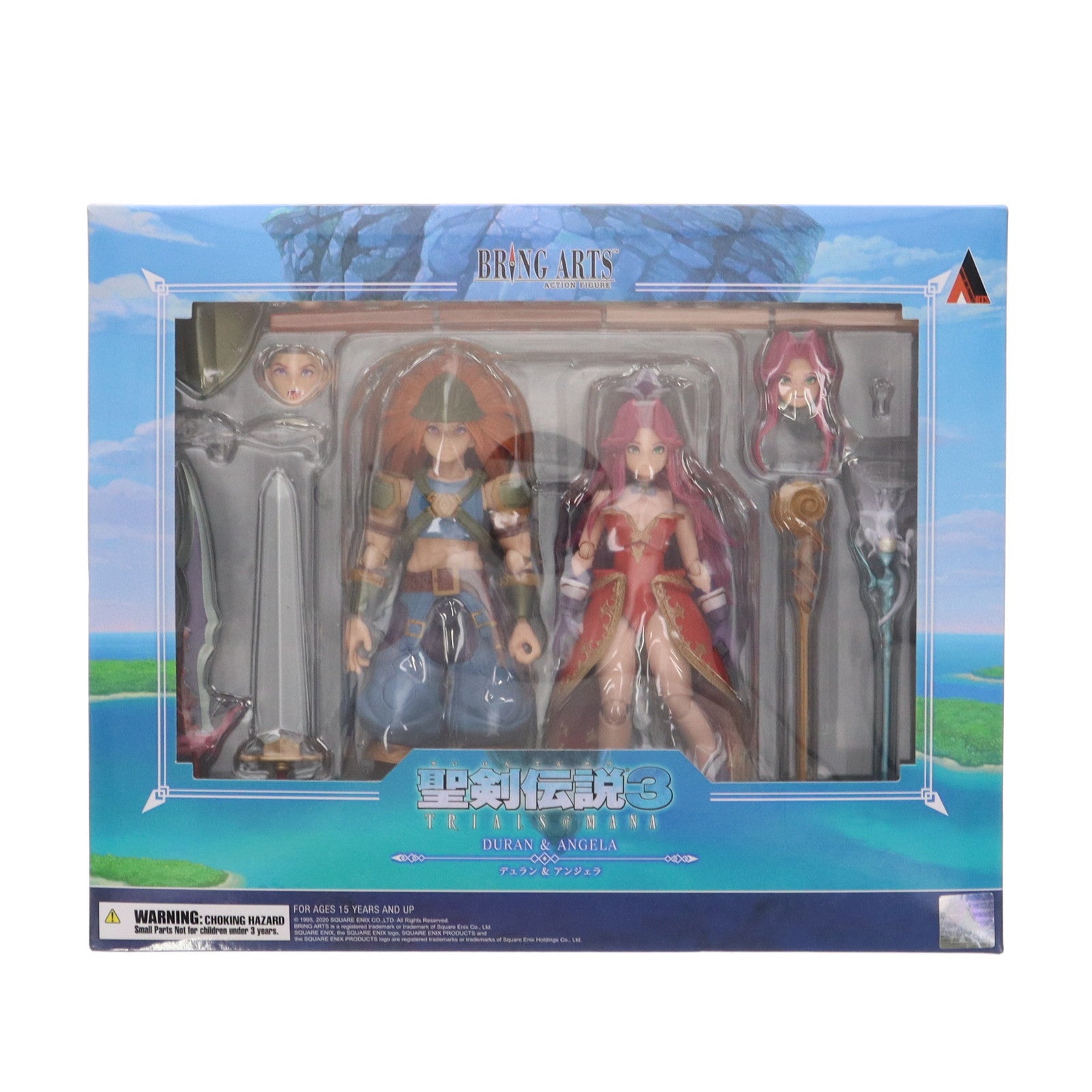 【中古即納】[FIG] BRING ARTS(ブリングアーツ) デュラン&アンジェラ 聖剣伝説3 TRIALS of MANA(トライアルズ オブ マナ) 完成品 可動フィギュア スクウェア・エニックス(20211015)