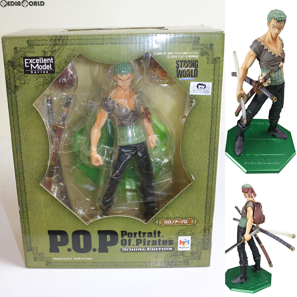 【中古即納】[FIG] Portrait.Of.Pirates P.O.P STRONG EDITION ロロノア・ゾロ ONE PIECE FILM STRONG WORLD(ワンピース フィルム ストロングワールド) 1/8 完成品 フィギュア メガハウス(20100227)