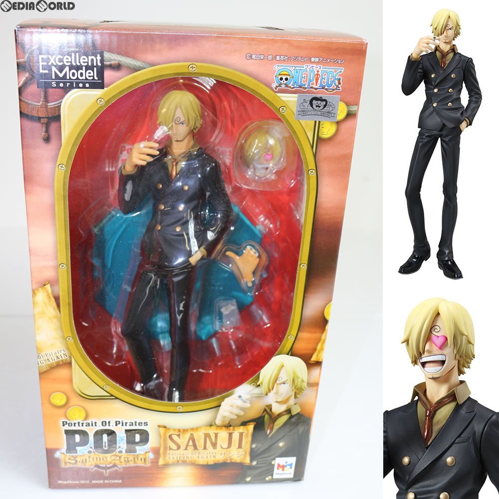 【中古即納】[FIG] Portrait.Of.Pirates P.O.P Sailing Again サンジ ONE PIECE(ワンピース) 1/8 完成品 フィギュア メガハウス(20121201)