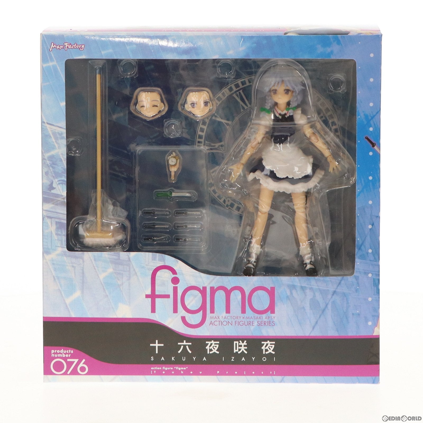 【中古即納】[FIG] figma(フィグマ) 076 十六夜咲夜(いざよいさくや) 東方Project 完成品 可動フィギュア 一部店舗&オンラインショップ限定 マックスファクトリー(20100930)