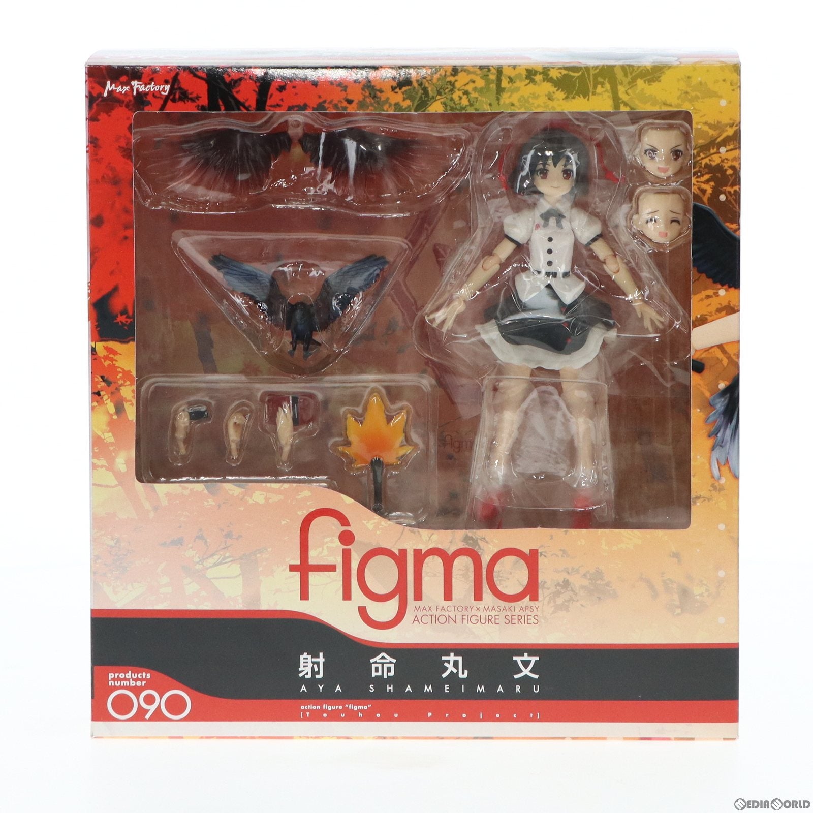 【中古即納】[FIG] figma(フィグマ) 090 射命丸文(しゃめいまるあや) 東方Project 完成品 可動フィギュア 一部店舗&オンラインショップ限定 マックスファクトリー(20110114)