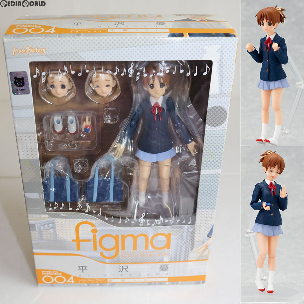 【中古即納】[FIG] figma(フィグマ) EX-004 平沢憂(ひらさわうい) 制服ver. けいおん! 完成品 可動フィギュア ワンフェス2010冬&GOODSMILE ONLINE SHOP限定 マックスファクトリー(20100228)