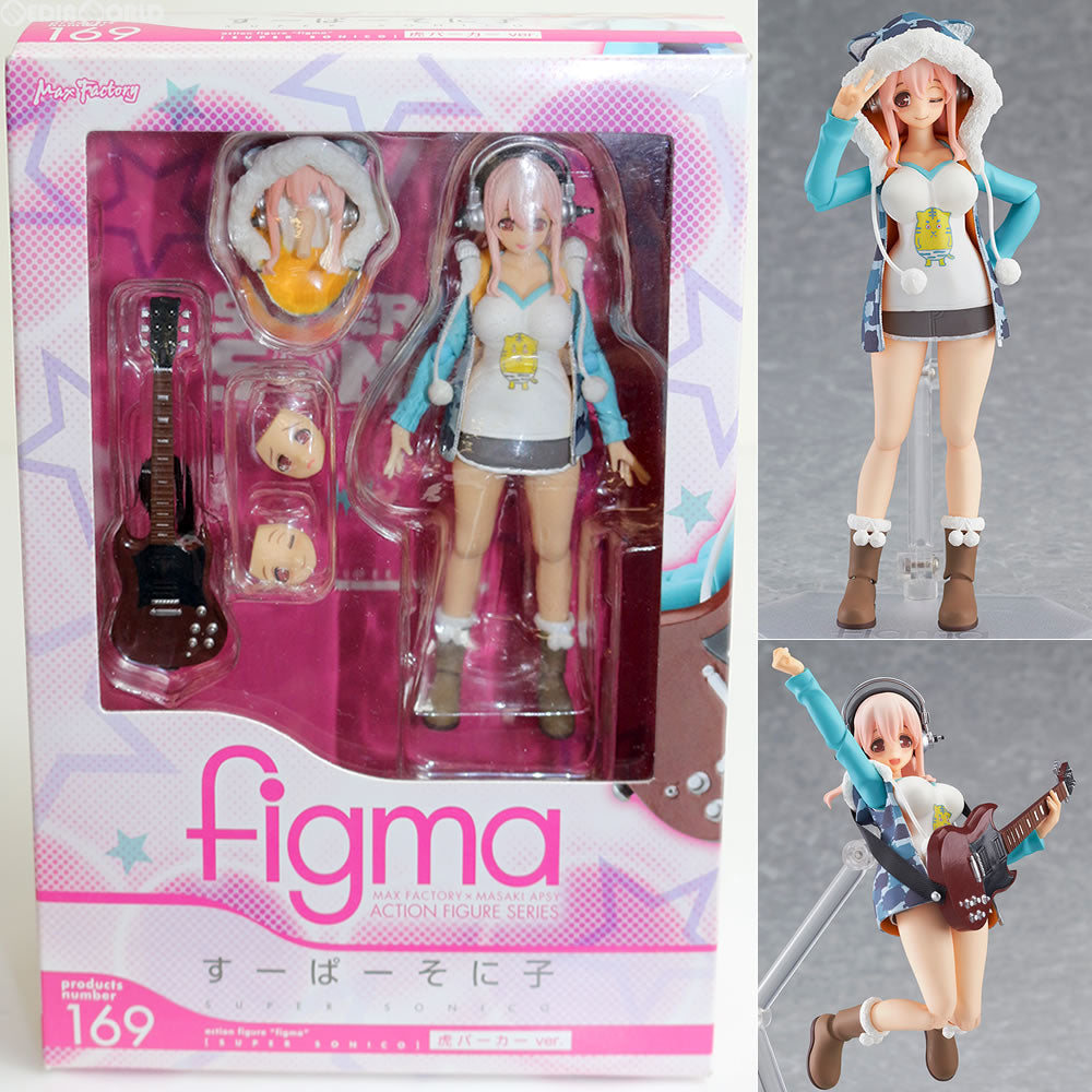 【中古即納】[FIG] figma(フィグマ) 169 すーぱーそに子 虎パーカーver. ニトロスーパーソニックイメージキャラクター 完成品 可動フィギュア マックスファクトリー(20130523)