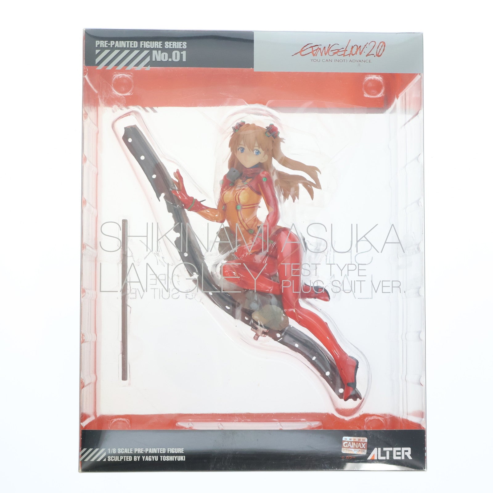 【中古即納】[FIG] 式波・アスカ・ラングレー テスト用プラグスーツVer. ヱヴァンゲリヲン新劇場版:破 1/8 完成品 フィギュア アルター(20101203)