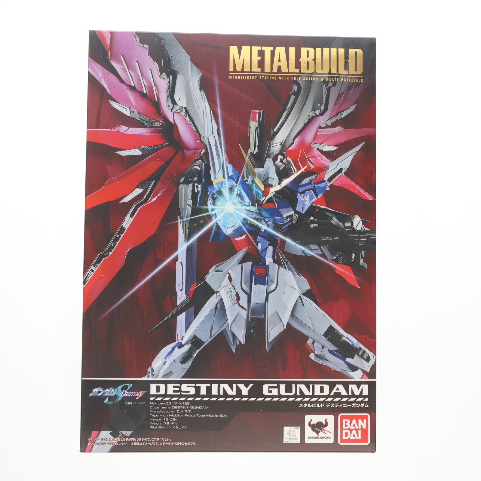 【中古即納】[FIG] METAL BUILD デスティニーガンダム 機動戦士ガンダムSEED DESTINY(シード デスティニー) 完成品 可動フィギュア バンダイ(20131228)