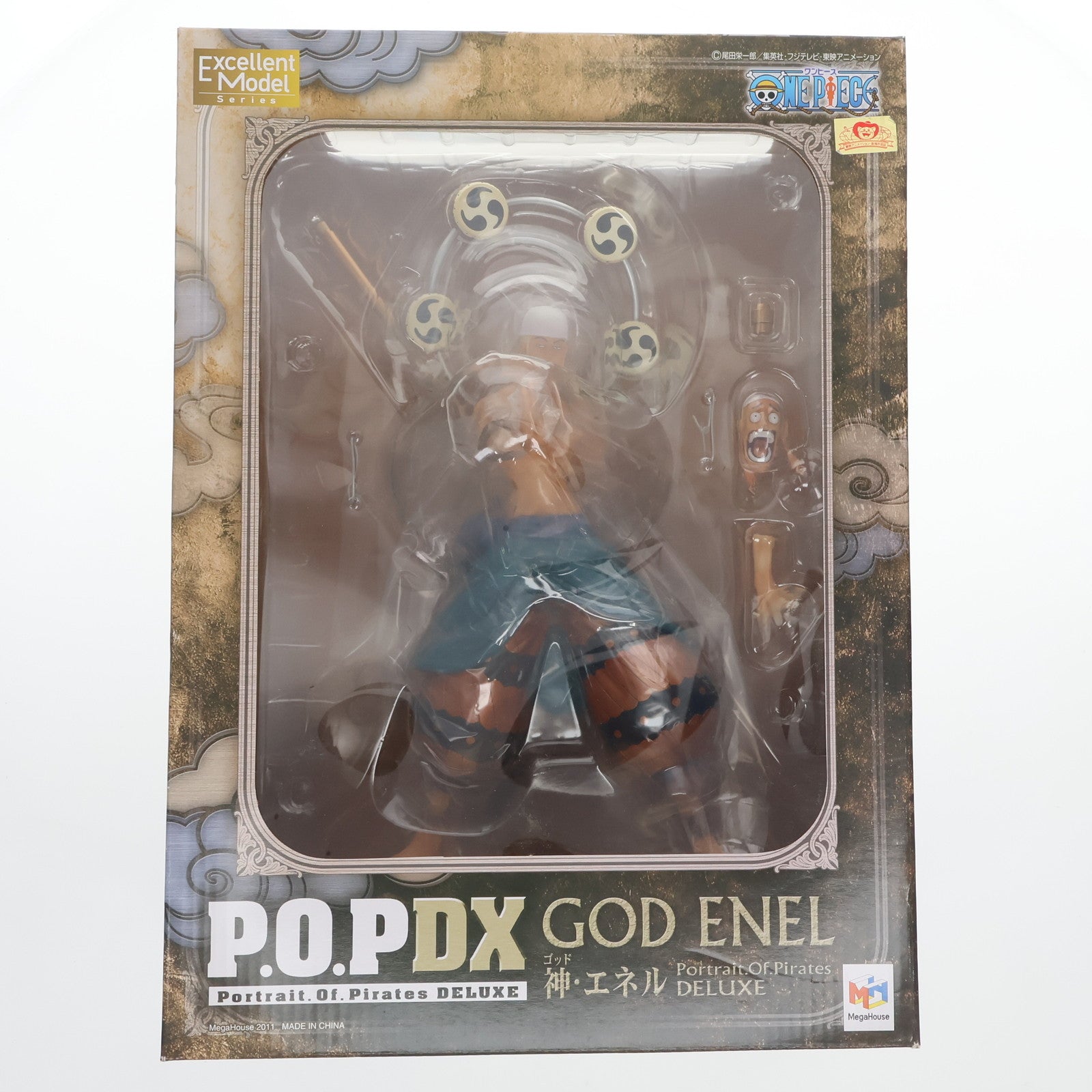 【中古即納】[FIG] Portrait.Of.Pirates P.O.P NEO-DX 神・エネル ONE PIECE(ワンピース) 1/8 完成品 フィギュア メガハウス(20111001)