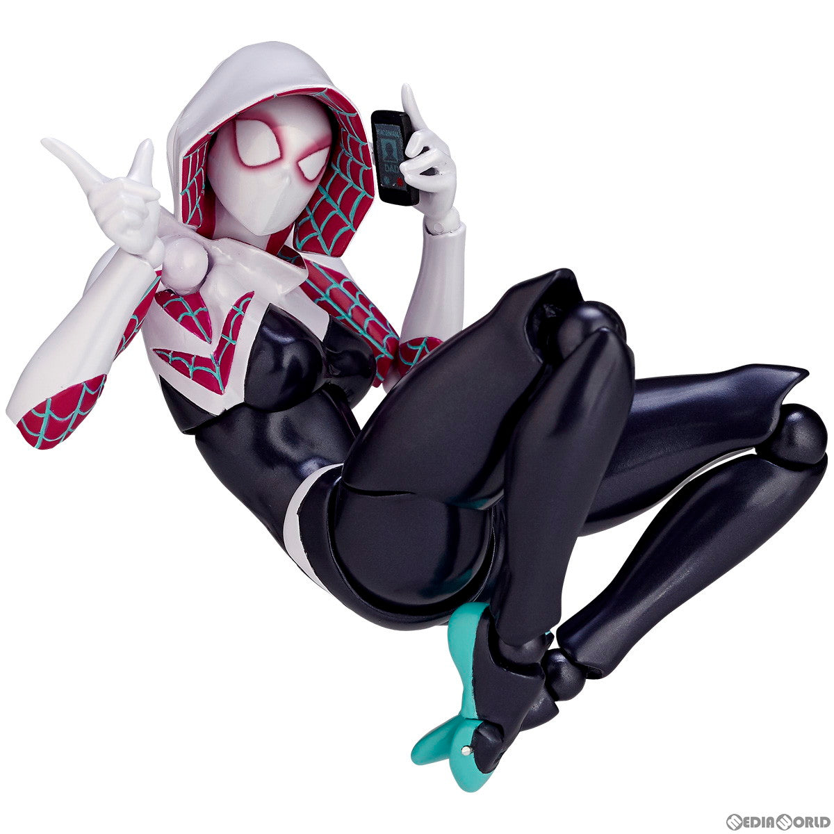 【中古即納】[FIG] (再販) フィギュアコンプレックス アメイジング・ヤマグチ No.004 Spider-Gwen(スパイダーグウェン) 完成品 可動フィギュア 海洋堂(20220728)