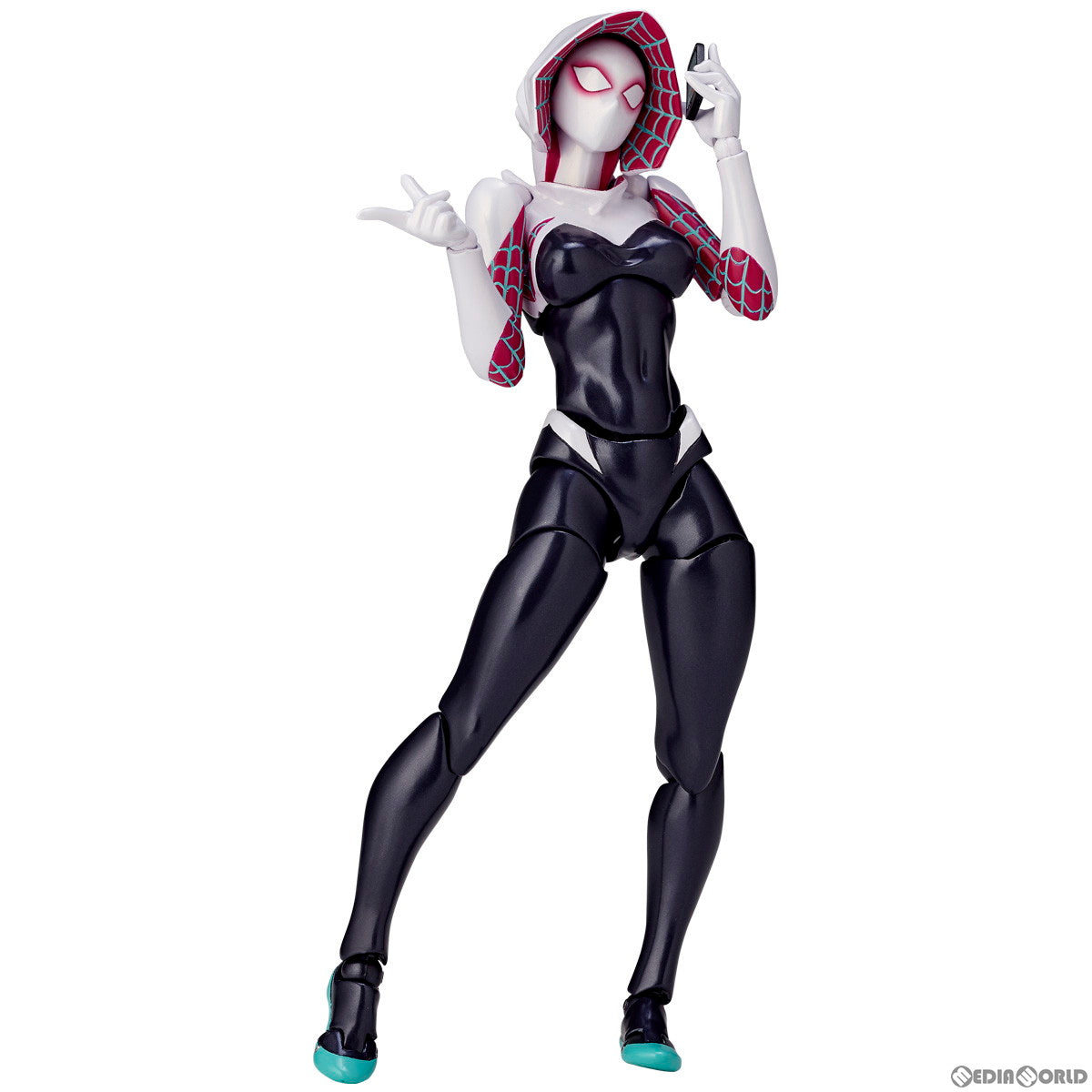 【中古即納】[FIG] (再販) フィギュアコンプレックス アメイジング・ヤマグチ No.004 Spider-Gwen(スパイダーグウェン) 完成品 可動フィギュア 海洋堂(20220728)