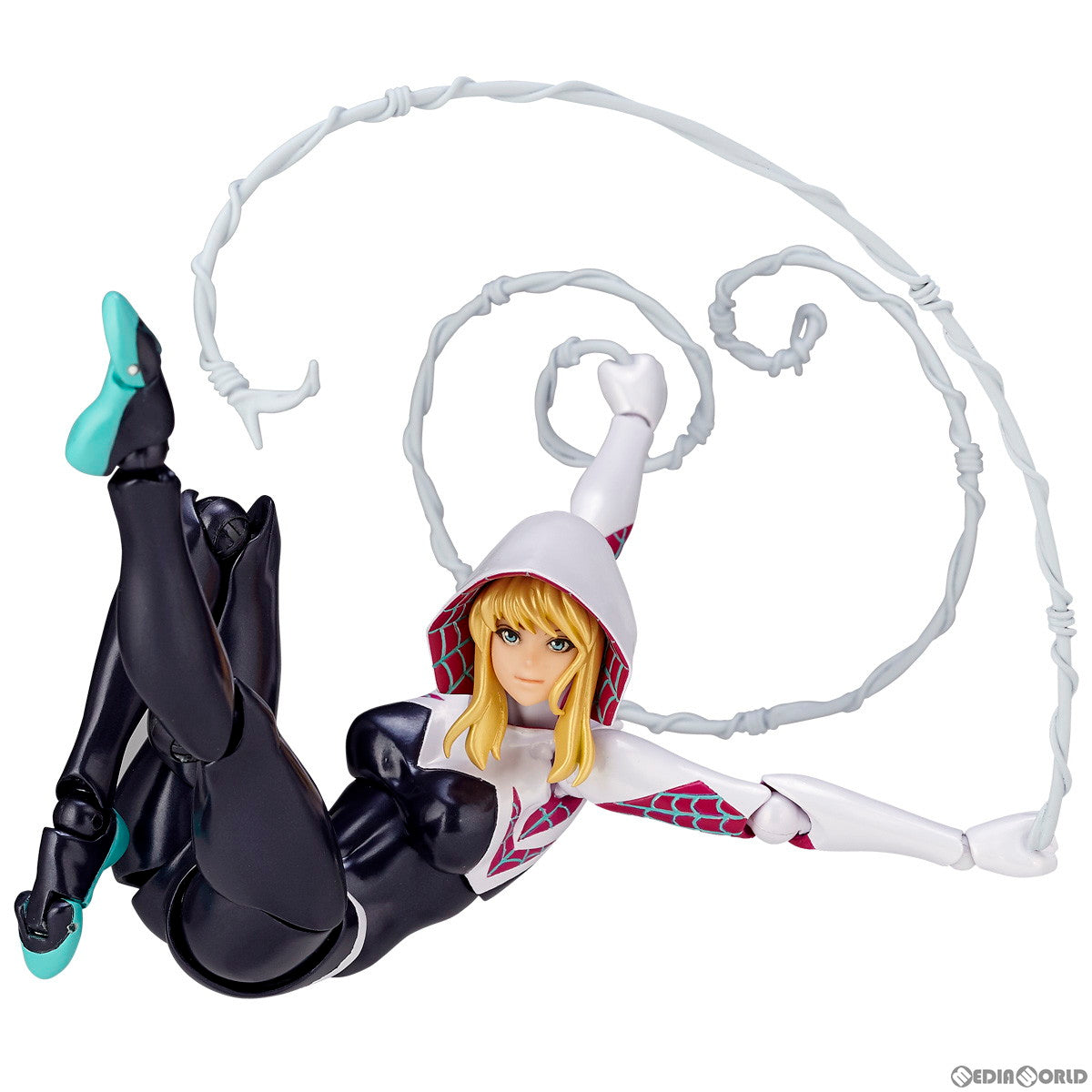 【中古即納】[FIG] (再販) フィギュアコンプレックス アメイジング・ヤマグチ No.004 Spider-Gwen(スパイダーグウェン) 完成品 可動フィギュア 海洋堂(20220728)