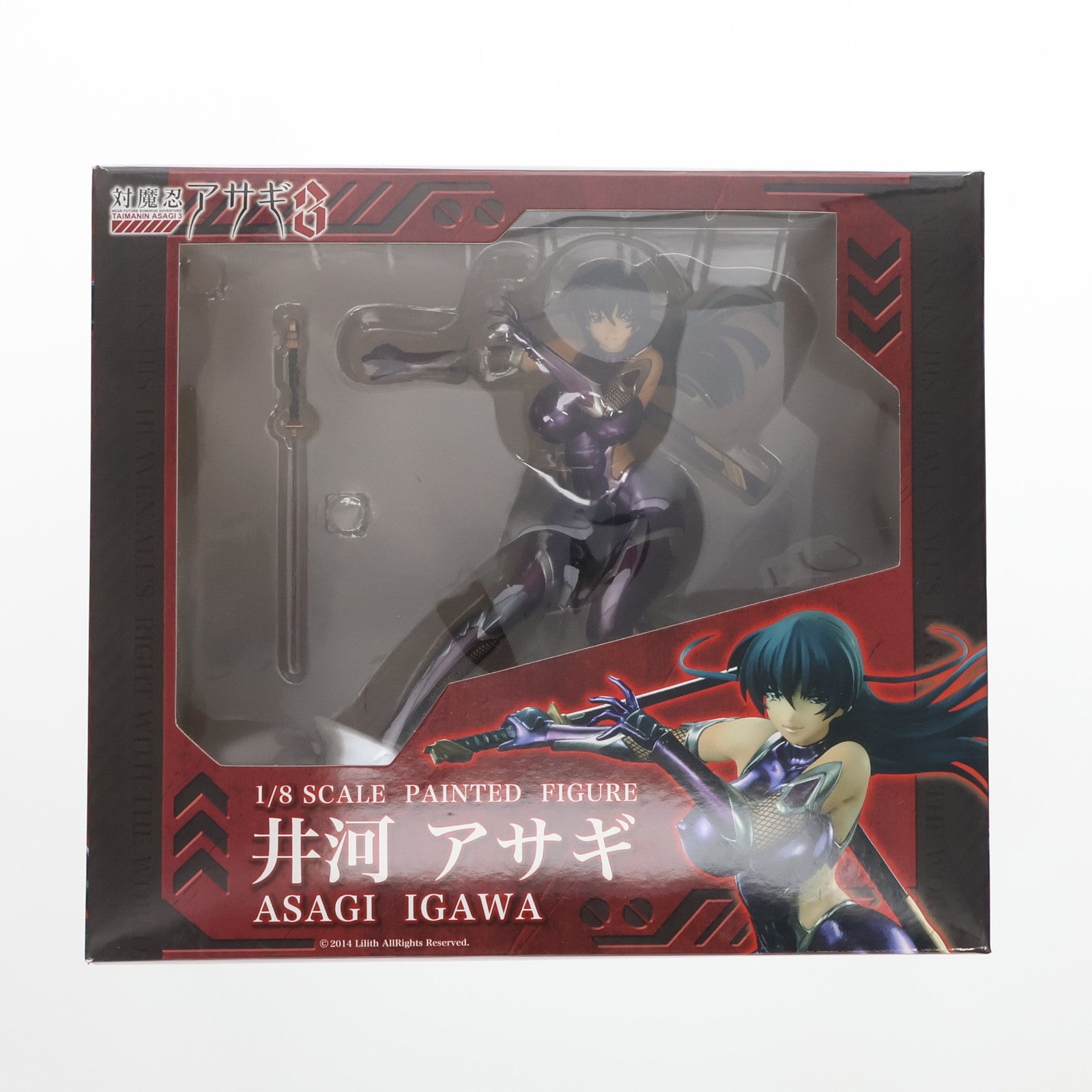 【中古即納】[FIG] 井河アサギ 対魔忍アサギ3 1/8 完成品 フィギュア マイルストン(20141030)