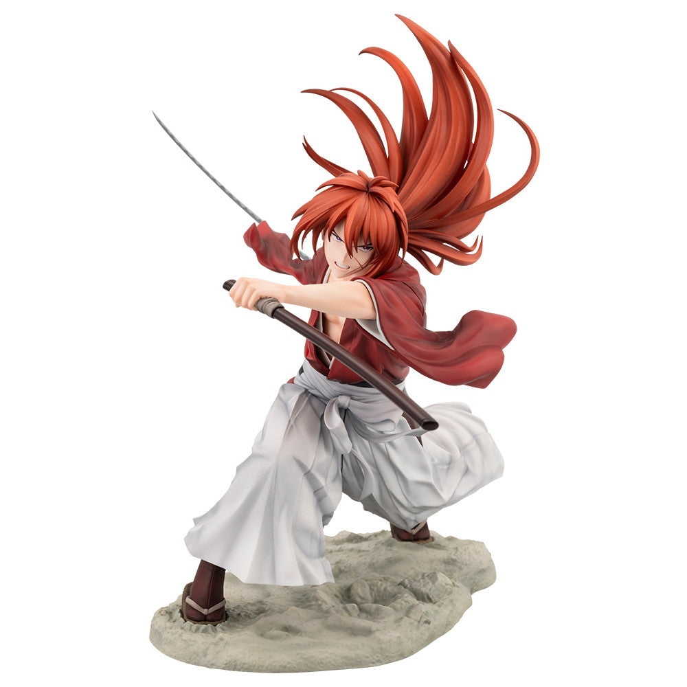 【中古即納】[FIG] ARTFX J 緋村剣心(ひむらけんしん) るろうに剣心 -明治剣客浪漫譚- 1/8 完成品 フィギュア(PV152) コトブキヤ(20241128)