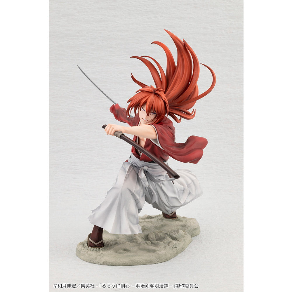 【中古即納】[FIG] ARTFX J 緋村剣心(ひむらけんしん) るろうに剣心 -明治剣客浪漫譚- 1/8 完成品 フィギュア(PV152) コトブキヤ(20241128)