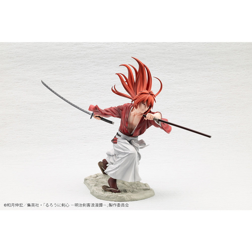 【中古即納】[FIG] ARTFX J 緋村剣心(ひむらけんしん) るろうに剣心 -明治剣客浪漫譚- 1/8 完成品 フィギュア(PV152) コトブキヤ(20241128)